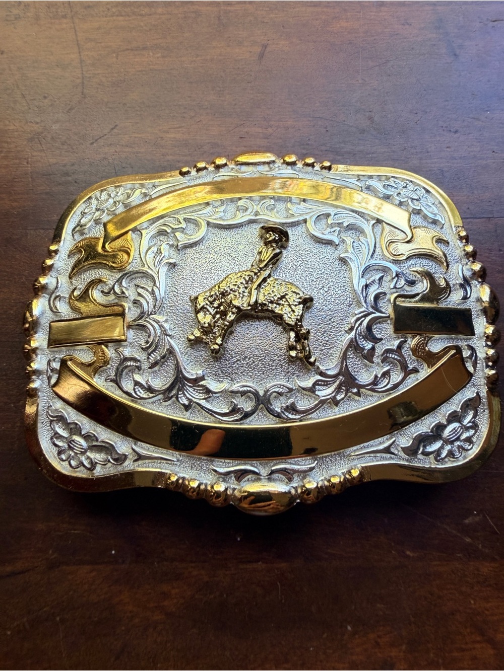 Crumrine Western Bull Rider Decorative Belt Buckle